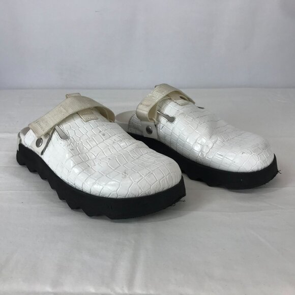 SOREL ~ WOMENS 9 ~ WHITE VIIBE SLIP ON CLOG MULE - Picture 3 of 9